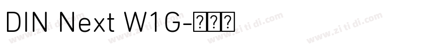 DIN Next W1G字体转换